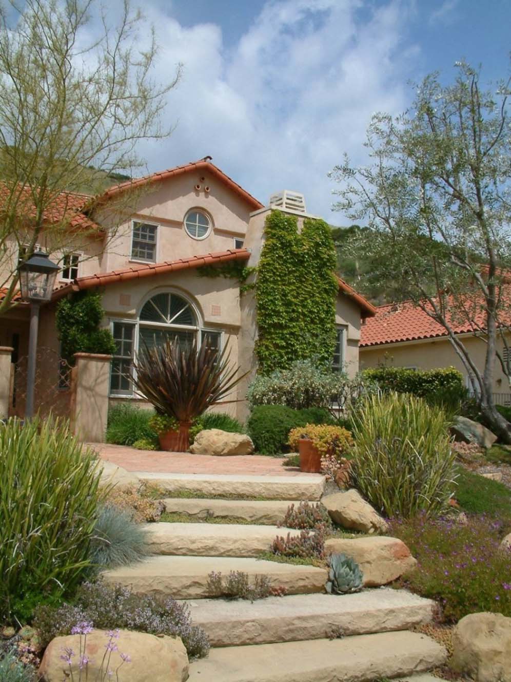 Large Slab Steps Entry Walk