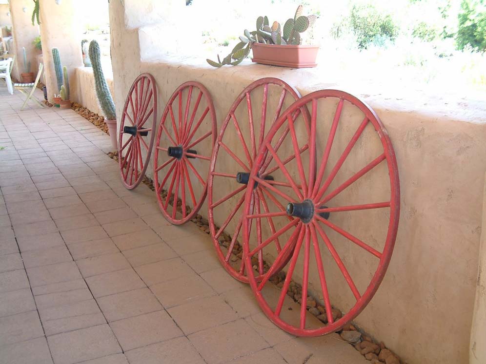 Old West Wagon Wheel Adobe Entry