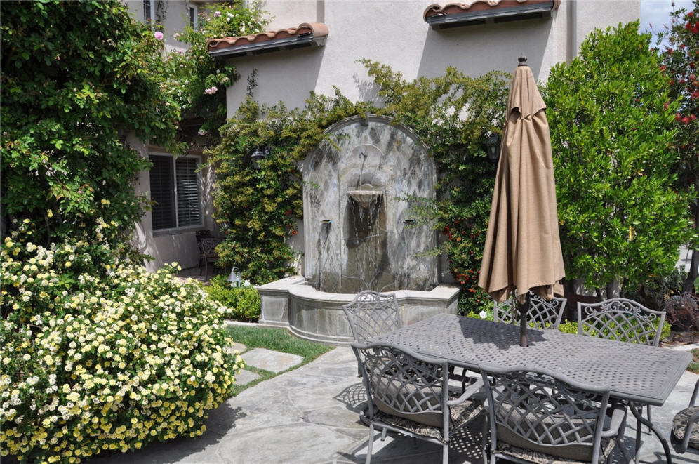 Wall Fountain in Garden